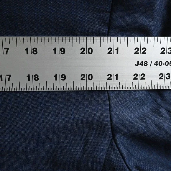 Jos A Bank Reserve 50R Blue‎ Plaid Reda Wool Soft Shoulder Blazer Sport Coat